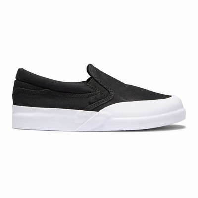 DC Infinite Slip Ons Gyerek Deszkás Cipő Fekete/Fehér (XYEM75348)